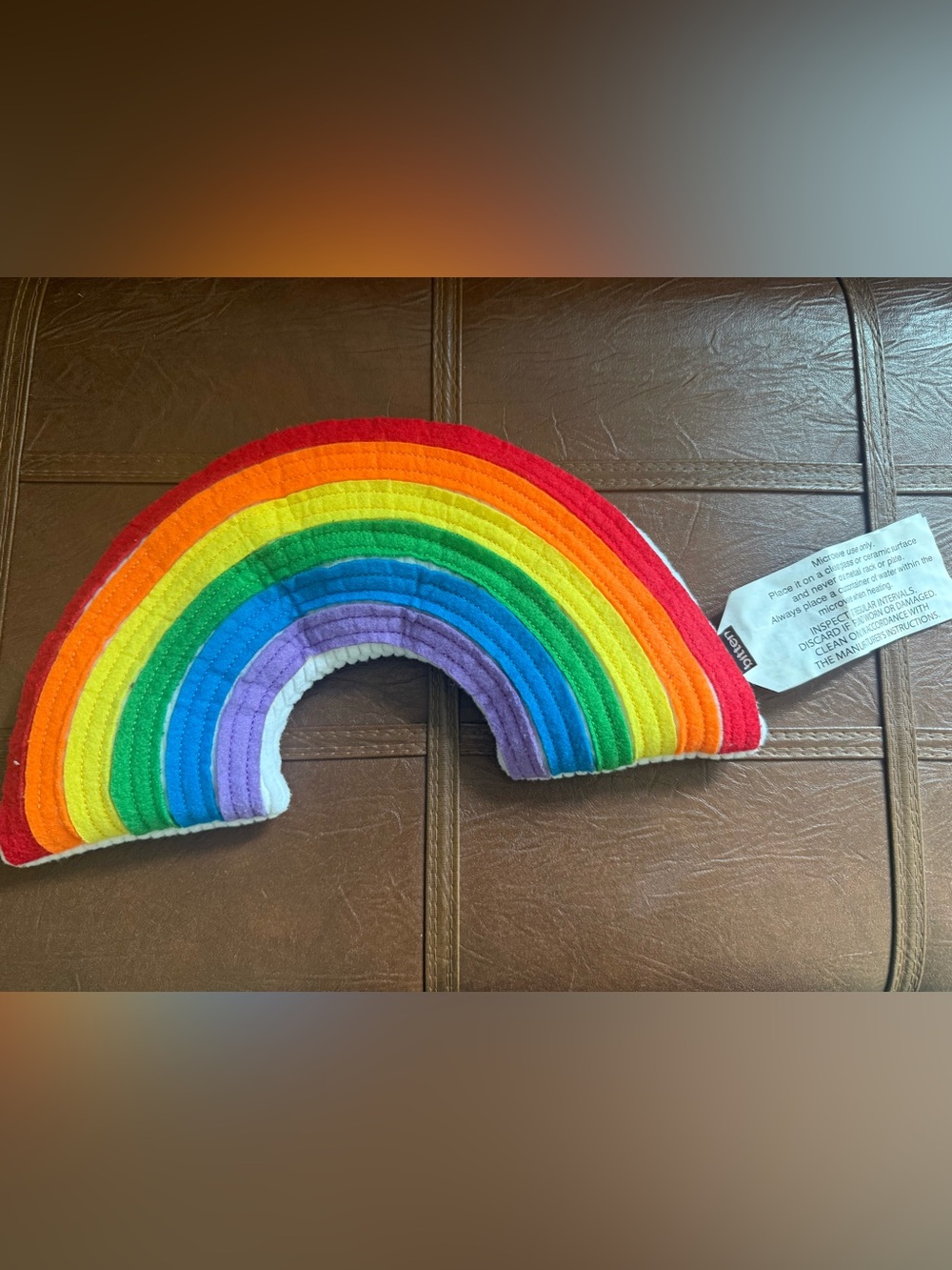 Rainbow Design Lavender & Wheat Filled Heatable Neck Wrap